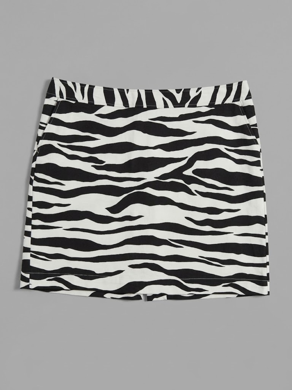 Merona Zebra-Print Mini Skirt - Black & White